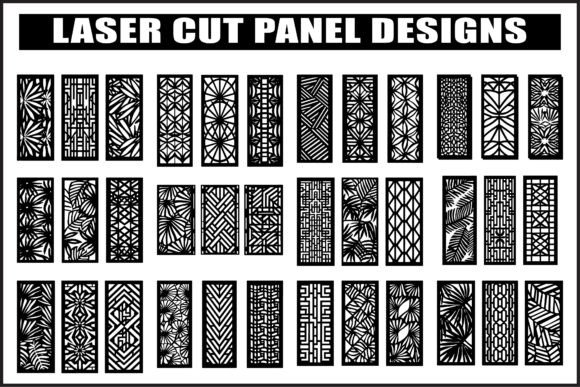 Black Floral Laser Cut Panel: Intricate Designs for Modern Crafters