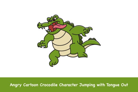 Bringing Personality to Life: The Angry Cartoon Crocodile Character