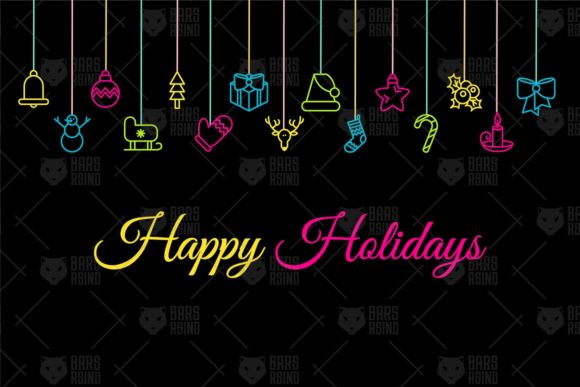 Celebrate with a Modern Edge: The Winter Happy Holidays Banner