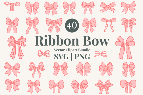 Charming Vector Bows for Elegant Design Projects