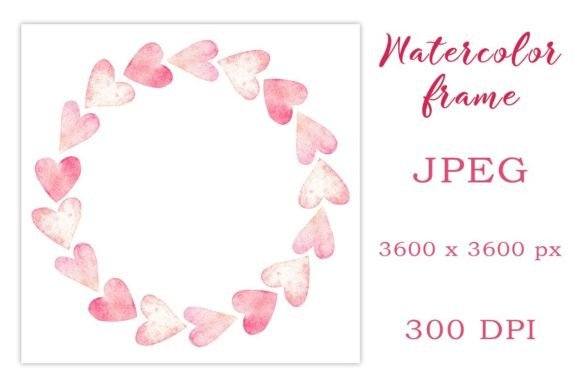 Exploring the Pink Watercolor Heart Frame for Designers