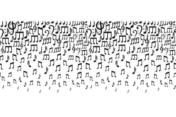 Falling Music Notes Background: A Decorative Design Essential