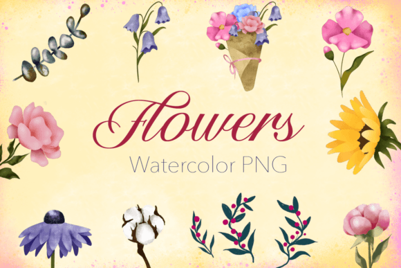 Flowers Watercolor PNG Free: A Creative Toolkit for Designers