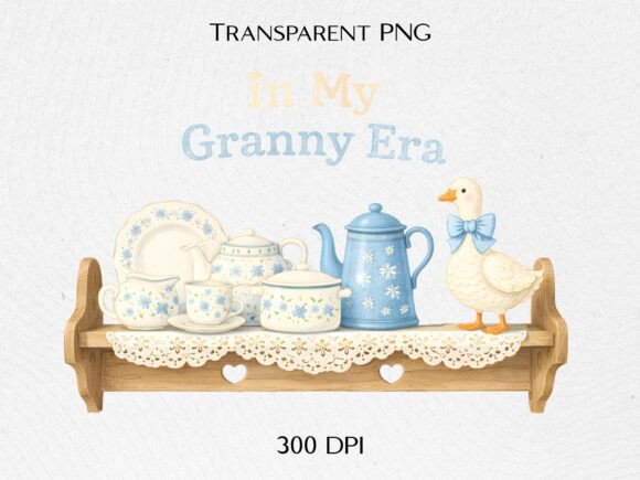 Granny Era Duck PNG: A Charming Design for Cozy Projects