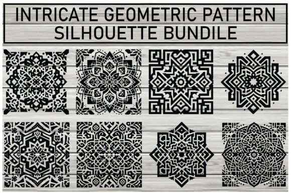 Intricate Geometric Pattern Bundle: Elevating Modern Design