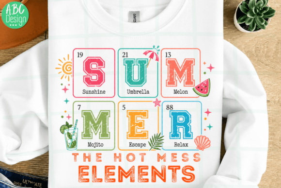 Summer The Hot Mess Elements PNG: A Seasonal Design Asset