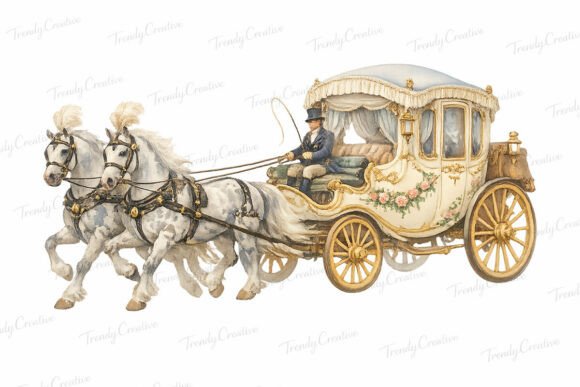 Timeless Elegance: Using Regency Horse Carriage PNG Clipart