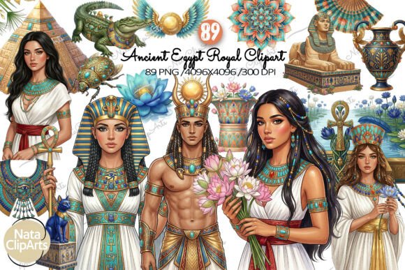 Unlocking Ancient Egyptian Elegance with Premium Clipart