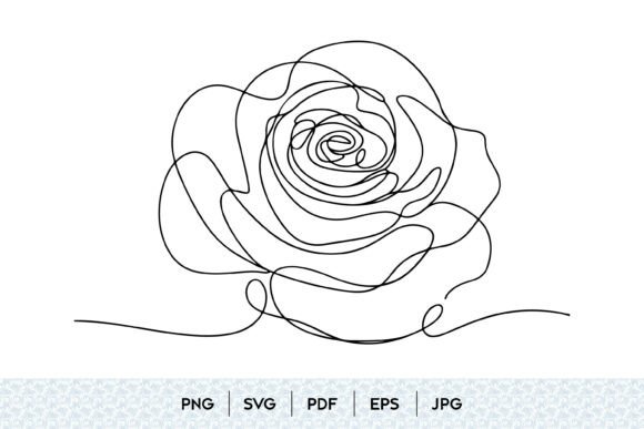 Unlocking Elegance: The Abstract Rose Line Art SVG