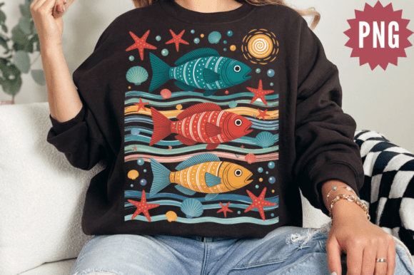 Vintage Ocean Art: Unlocking Colorful Fish PNG Designs