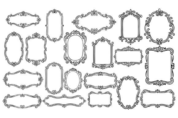 Vintage Ornate Borders: Timeless Design Assets